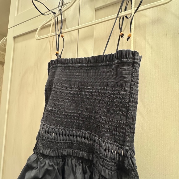 Free People Sun Dancing Midi Dress in Black small NWT - Picture 8 of 8